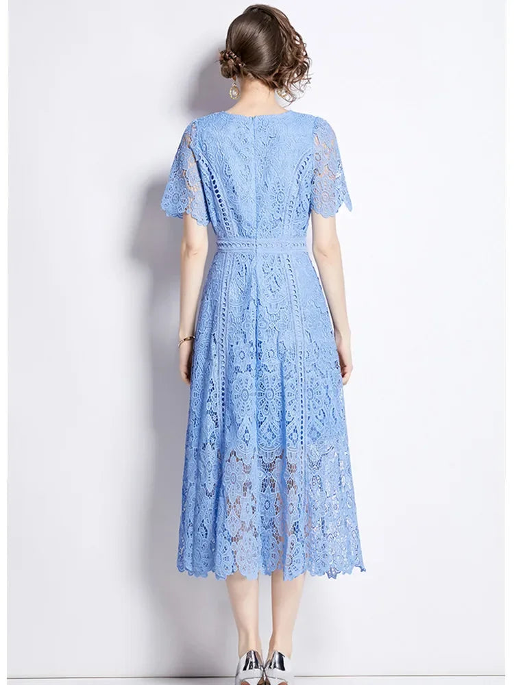Floral Lace Maxi Dress