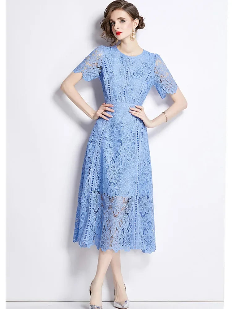 Floral Lace Maxi Dress